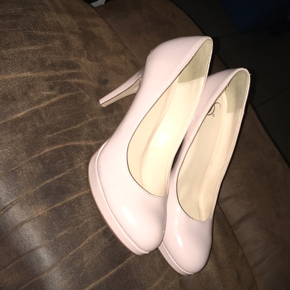 Light pink high heels